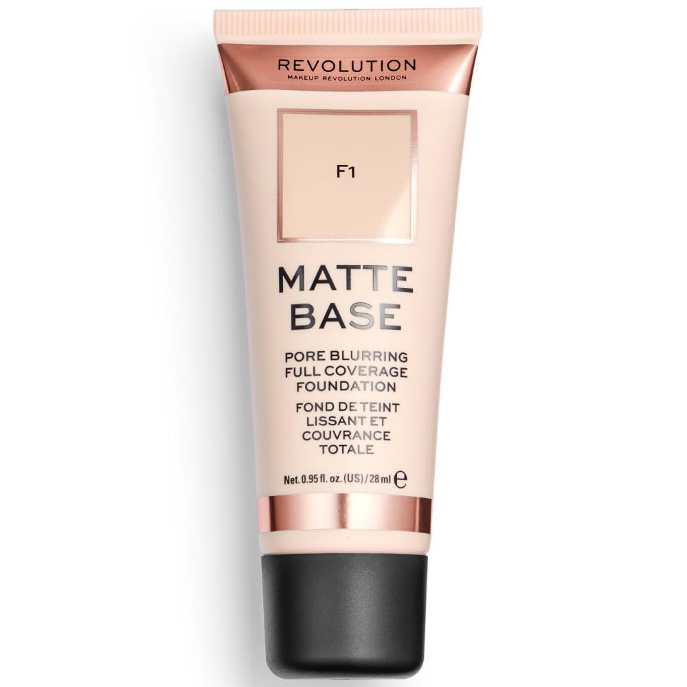 Makeup Revolution, Matte Base, Foundation, F1, 28ml โ image 1