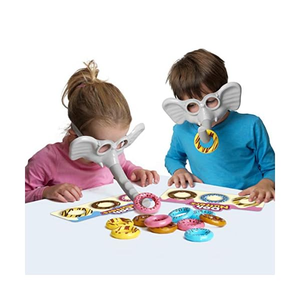 IDEAL | Doh Nutters: The elefantastic game of picking up doughnuts! | Kids Games | For 2-4 Players | Ages 4+