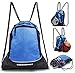 Drawstring Bag with Mesh Net - Perfect Sackpack with Ball Net for All Sports - Gym Bag for Men and Women, Tote Bag, Sports Sack, Light Backpack, Soccer Bag, Basketball, Volleyball, Baseball for Youth