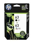 HP 63 Black & Tri-color Original Ink Cartridges, 2 Count  (L0R46AN)