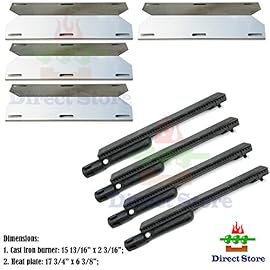 Direct store Parts Kit DG244 Replacement Jenn Air Gas Grill Repair Kit Gas Grill Burner and Heat Plate- 4 Pack