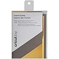 Cricut Joy Insert Cards - DIY greeting card for Baby Shower, Birthday, and Wedding - Metallic Gray/Gold, 12ct