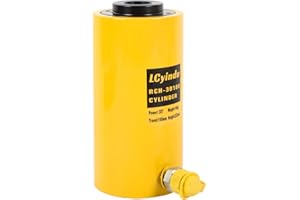 LCyindu 30T Hydraulic Cylinder Jack Ram 4" Stroke Hollow Single Acting Hydraulic Ram Cylinder Hydraulic Lifting Jack Portable for Machinery, Bridge, RCH-30100