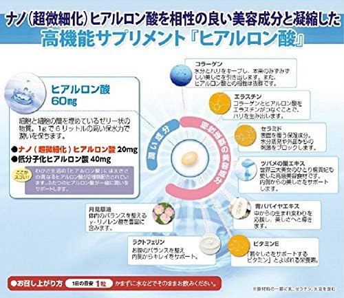 Amazon わかさ生活 わかさのヒアルロン酸a 1袋31粒入り 約1ヵ月分 サプリメント わかさ生活 ヒアルロン酸