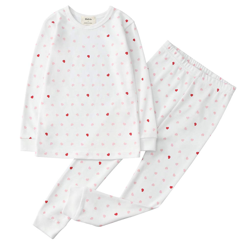 Owlivia 100% Organic Cotton Baby Long Sleeve Pajama Sets, Toddler Boy Girl 2-Piece Sleepwear