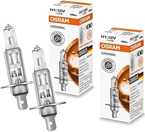 Osram 64150 H1 12 V 55 W P14.5s Halogen Headlight Bulb Pack of 2 Car Light Bulb Original Manufacturer Quality Original Line