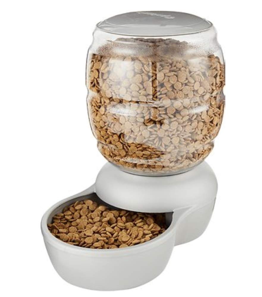 Automatic Pet Dog Cat Dry Food Feeder Bowl Dish Dispenser