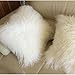 Real 100% Tibetan Mongolian Lamb Sheepskin Wool Fur Leather Pillowcase Cushion Cover