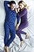 Leveret Womens Fitted Striped 2 Piece Pajama Set 100% Cotton (Large, Purple & Grey)