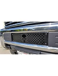 Mountains2Metal rejilla para insertar en defensa, edición Punisher Skull, con pintura electrostática negra para 2015+ Chevy Silverado 2500 3500 HD