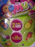Gomu Series 1 Set of 6 Erasers (Scissors, Sea Horse, Sun Block, MP3 Player) + 2 Mystery
