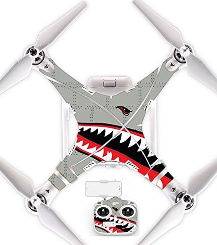 Spitfire Teeth DJI Phantom 3 Standard Vinyl Skin Wrap Decal Sticker Radio Battery Tablet Holder Quadcopter