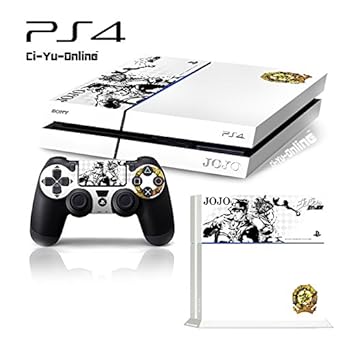 Ci Yu Online Vinyl Skin Ps4 Jojo S Bizarre Adventure 2 White Whole Body Vinyl Aufkleber Fur Ps4 Playstation 4 System Konsole Und Controller Amazon De Games