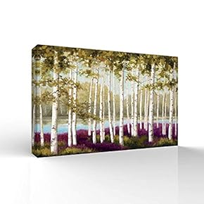 Canvas Wall Art for Living Room,Bedroom Home Artwork Paintings Abstract Forest Ready to Hang - 12x18 inches