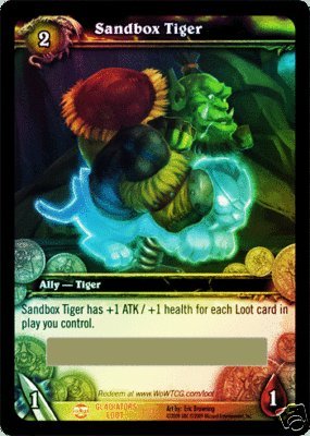 Spectral Sandbox Tiger Loot Card - Unredeemed / Unscratched World of Warcraft TCG by Blizzard Entertainment