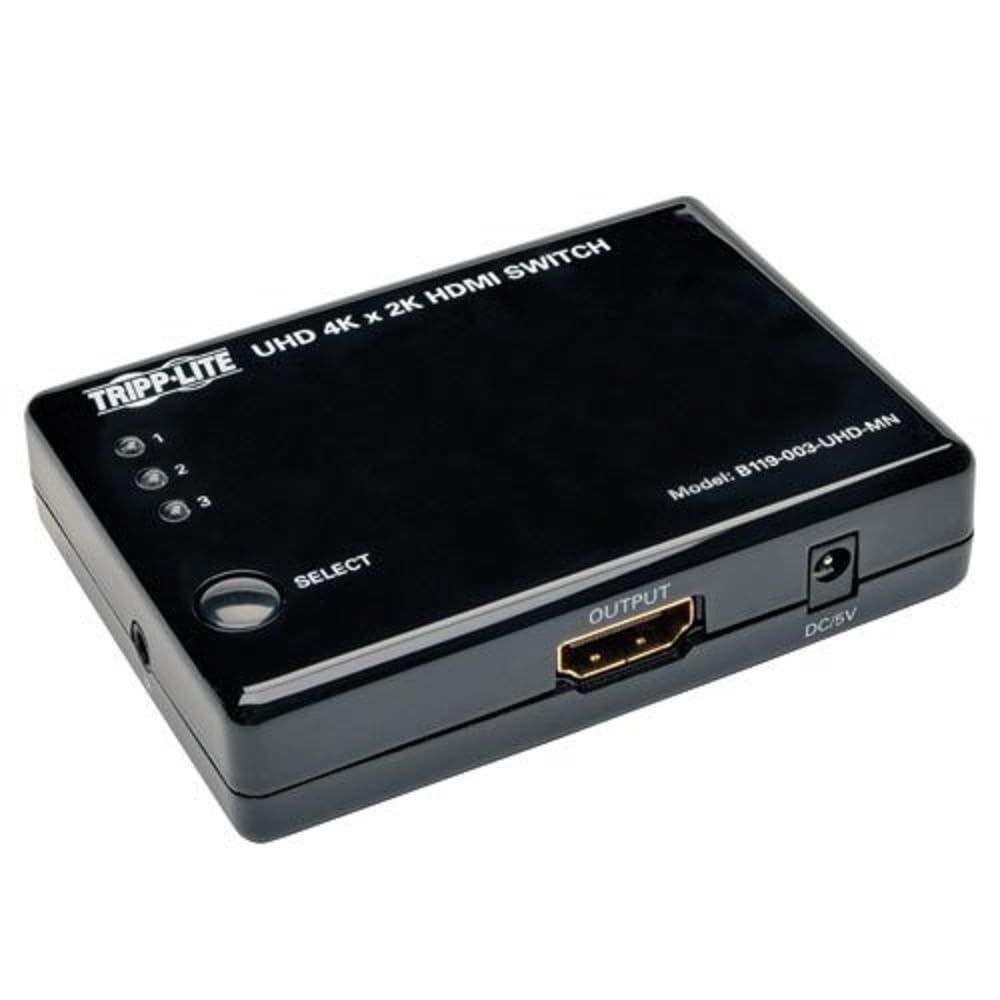 Tripp Lite 3 Port HDMI Mini Switch for Video and Audio 4K x 2K UHD 30 Hz - (B119-003-UHD-MN)