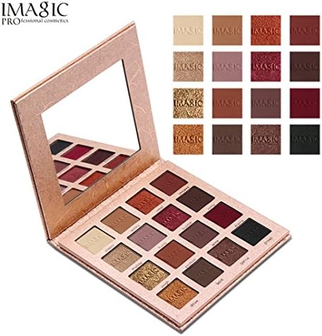 Huikai IMAGIC 16 Colors Long Lasting Eyeshadow Palette Matte Shimmer Eye Shadow Makeup Powder Set for Party for Show for Prom