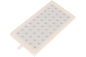 ABS 20.5X10.9cm Rectangular Shower 10mm Intubation Type Interface Head 5 * 10 Hole Top Spray Head Accessories