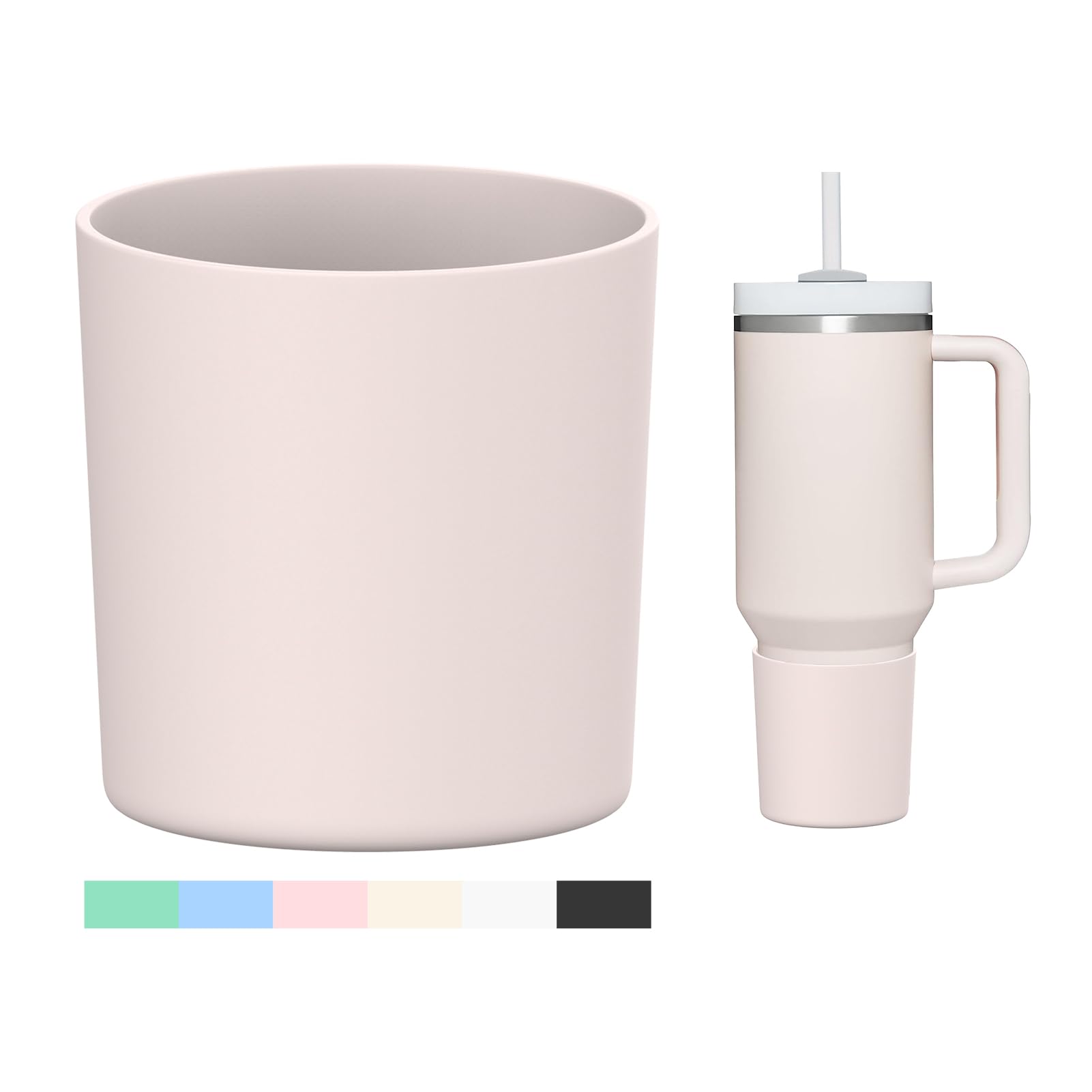 Photo 1 of WUQID Higher Silicone Boot Compatible with Stanley Quencher H2.0 40oz 30oz 20oz & IceFlow Flip 30oz 20oz,Fit Same Diameter 20oz-40oz Tumbler Cups Anti-Slip Bottle Bottom Sleeve Cover