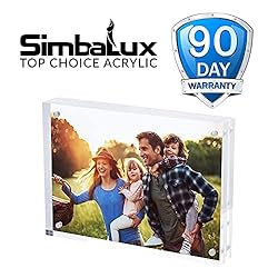 SimbaLux Magnetic Acrylic Picture Photo Frame 5x7