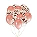 Confetti Balloons REAL ROSE GOLD｜18 Piece Set of 18 Inch PREMIUM QUALITY Latex Party Balloons for Weddings, Bridal & Baby Showers, Birthdays, Decorations for All Events