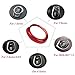 Thor-Inst 1 PC Start Stop Button Ring Push Button Ignition Switch Decor Frame Cover Trim Sticker for BMW 1 2 3/GT3 4 New X1 Series F30 316i 320i 328i F20 116i 118i (Red)