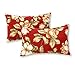Greendale Home Fashions Rectangle Outdoor Accent Pillow (set of 2), Roma Floral