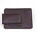 Printed grain cow hide leather money clip with magnet