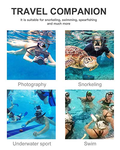 POPCHOSE Snorkel Mask Set Gear, Silicone Snorkeling Set for Adults and Youth, Foldable Snorkel Anti-Fog Anti-Leak… - Image 8