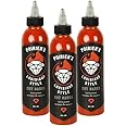 Dustin Poirier's Louisiana Style Hot Sauce by Heartbeat, Cajun Flavor Natural Ingredients: Red Habaneros & Cayenne Pepper, 5 fl oz Bottles (3-Pack)