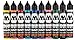 Molotow One4All 30ml Acrylic Paint Refill Professional Starter Kit 10 colors for Markers, Mops, Airbrush, Brushes and more