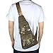 INNTURT Nylon Sling Bag Daypack Travel Gym Backpack Small Sling Backpack Green