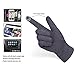 knolee Women's Screen Gloves Warm Lined Thick Touch Warmer Winter Gloves,Grey