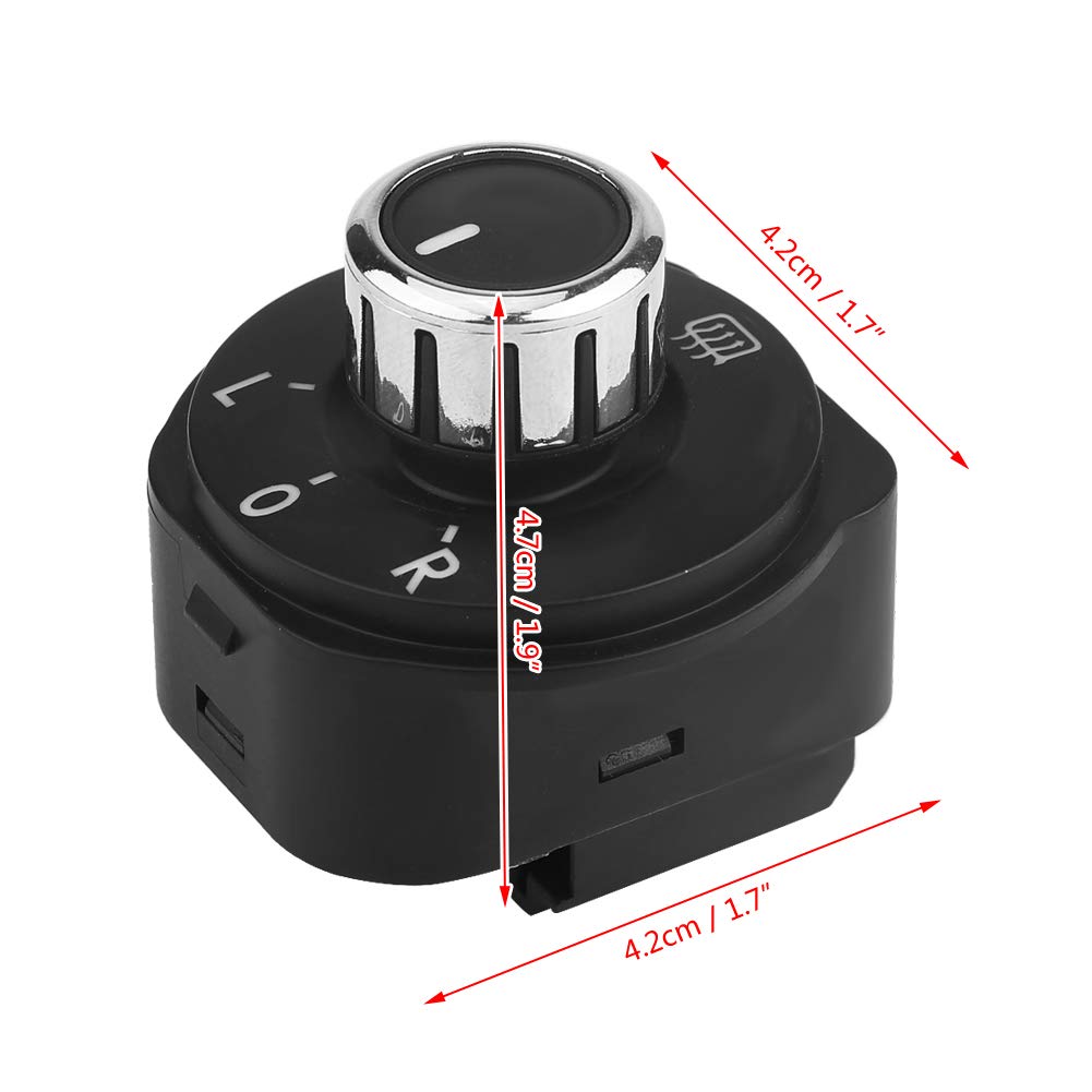 KIMISS Power Rear View Side Mirror Remote Control Switch for 6R 2011-2016 6RD959565B//Mirror Switch Wing Adjuster Door Adjustment - Image 5