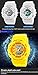 Fanmis Children Boys Girls Sporty Design Multifunctional Analog Digital Waterproof Wrist Watch Yellow