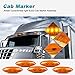Partsam 5pcs Waterproof Amber Lens Yellow 6 LED Top Cab Marker Roof Running Lights Lamps Replacement for Freightliner Cascadia Heavy Duty Truck