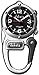 Dakota 38601 Watch Company Mini Clip with Microlight Dial, Silver/Black