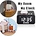 Alarm Clock Radio,ICODE Digital Alarm Clock with FM Radio,5 Dimmer, Dual USB Charge,Indoor Thermometer Fuction,Large LCD Display (Black)