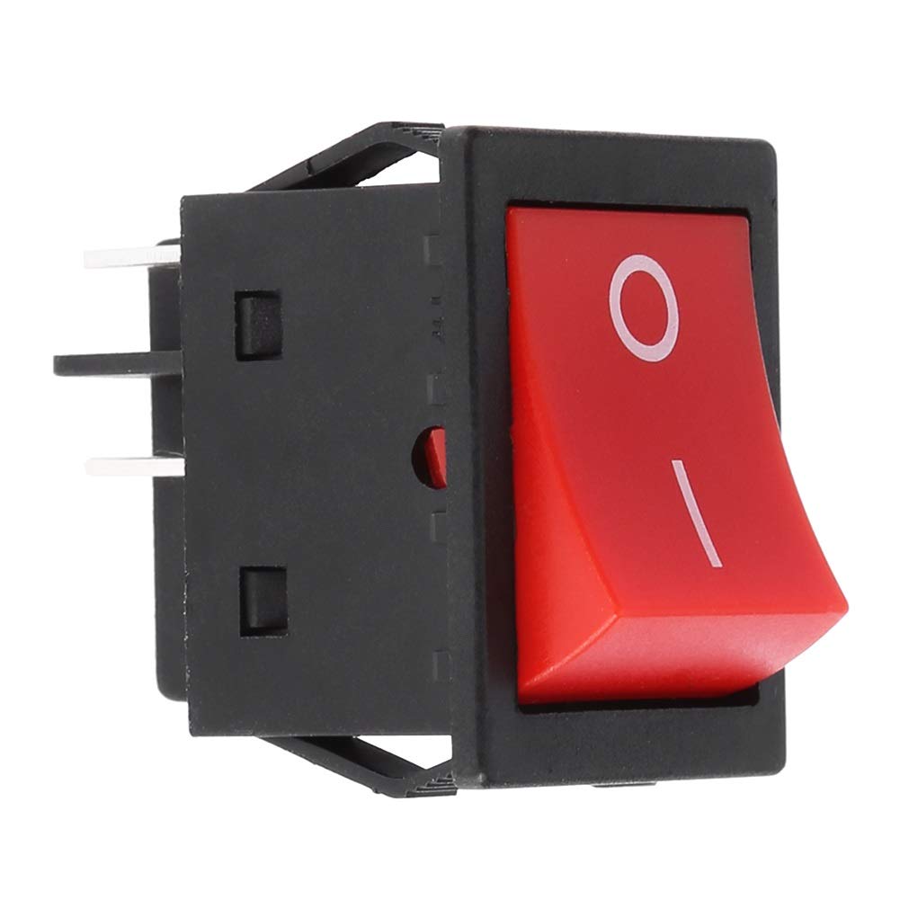 Jadeshay Rocker Switch,30A Snap-in Boat Type Toggle Switch Power ON/OFF DPST 4 Pin 2 Position Rocker Toggle Switch for Welding Machine Car Auto Boat Household Appliances