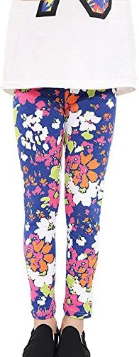 Xturfuo Pants Children Trousers New Printing Leggings Flower Kids Classic Baby Girls Pencil Pants (50-85)