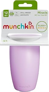 Munchkin Miracle 360 Cup 10oz Purple Non Spill Dishwasher Safe view 7