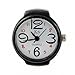 Youyoupifa Arabic Numbers Quartz Alloy Finger Ring Watch (White&Black)