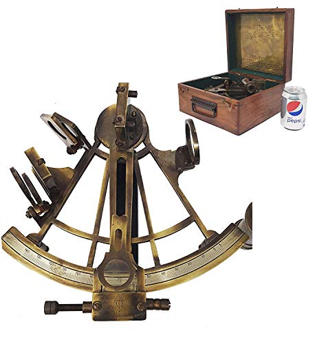 ANCIEN SEXTANT MARITIME double télescope nautique sextant vintage