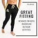 FlexzFitness Men's Workout Running Pants and Sweatpants - Lightweight Winter Gym Pants with Pockets and Zippers Black