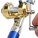 Elemart ActionEliters Portable Fishing Rod Pole and Reel Combo Set - Telescopic Pocket Fishing Pen Rod Pole + Reel Aluminum Alloy Fishing Line Soft Lures Baits Jig Hooks Firestarter Compass Whistle