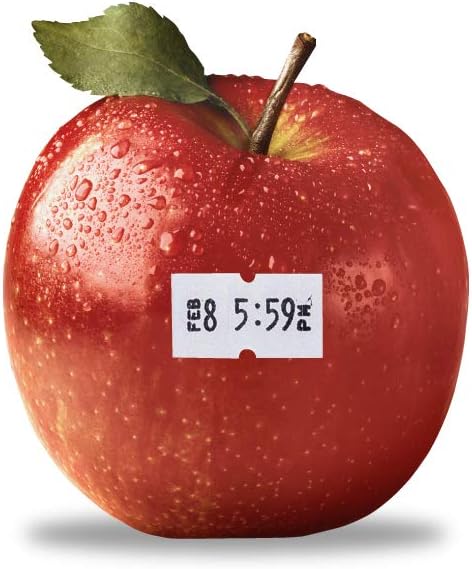 Perco 1 Line White Labels - 4 Sleeve, 32, 000 Blank Pricing Labels for Perco 1 Line Price and Date Guns - Bonus Ink Roll : Office Products