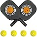 Amazin' Aces Pickleball Paddle Set | Pickleball Set Includes Two Graphite Pickleball Paddles + Four Balls + One Mesh Carry Bag | Premium Rackets Graphite Face & Polymer Honeycomb Core