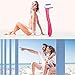 REAMTOP Durable Travel Accessories Women Razors Bikini Shaver Pubic Hair Removal Beauty Razor T-Type Razor for Body Cosmetic Tool 3 Pack