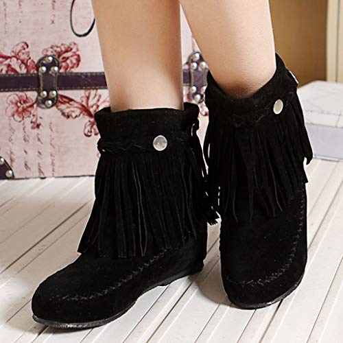 1 haoricu+Tassel+Womens+Bootie+Fringe