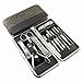 GCIYAEN Steel Nail Clipper Set Personal Manicure & Pedicure Set, Travel & Grooming Kit, B